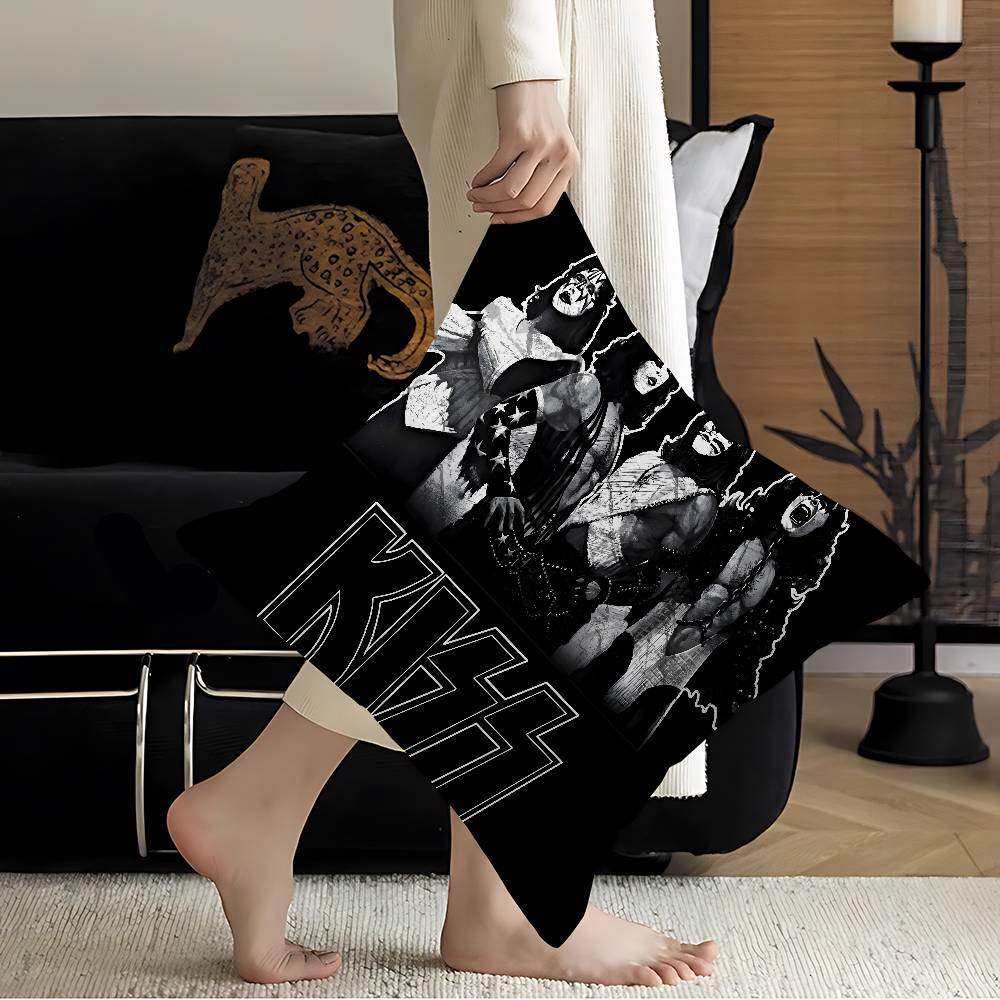 KISS Band Personalized Picture Text Home Decorative Pillows Household Gifts 45x45cm