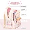 Fashion Plaid Kids Backpack Primary Students School Bags Girls Cute Backpack Large Capacity Book Bag Oxford Waterproof Rucksack