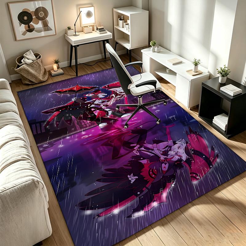 hazbin hotel A rug suitable for office chair areas living rooms and computer desks perfect for home offices and an ideal holiday gift
