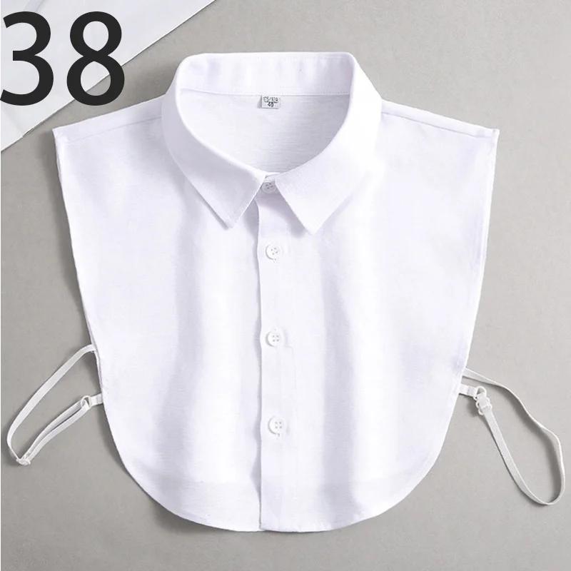 Oxford Textile Cotton Fake Collar for Men Unisex Versatile Spring Summer Fashion Business Collar Inside Office Work Fake Shirt