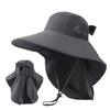 Unisex Fisherman Hat Neck Flap Bucket Hat For Girls Versatile Fashion Neck Flap Hat Bucket Hat Multiple Color
