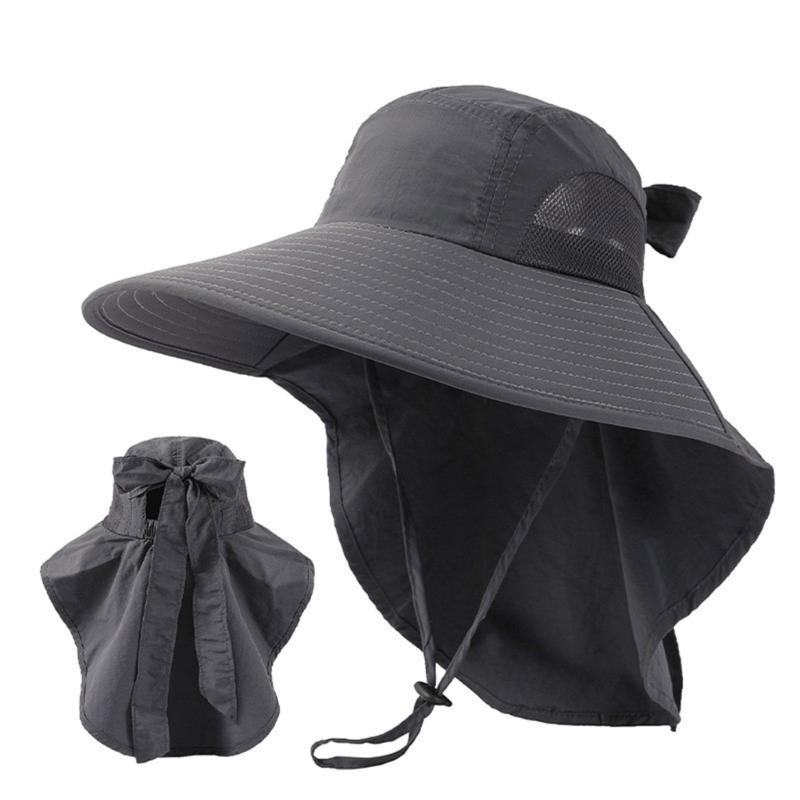 Unisex Fisherman Hat Neck Flap Bucket Hat For Girls Versatile Fashion Neck Flap Hat Bucket Hat Multiple Color