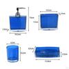 4 Pieces Cup Toothbrush Holder Set Lotion Dispenser Organizer Toiletries Mouthwash Bathroom