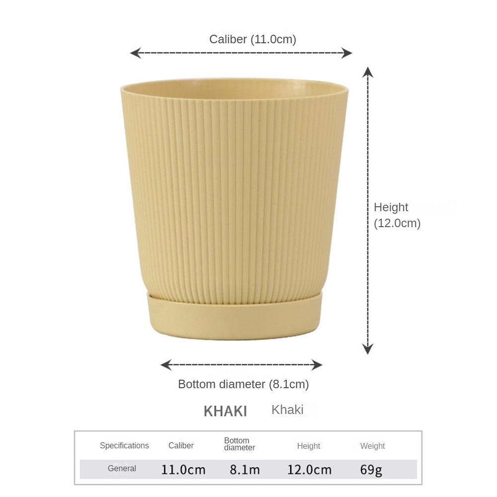 Multicolor Flowerpot Preservative Khaki Detachable Bottom Flower Pot Home Supplies Breathable Flower Pot Lightweight Material