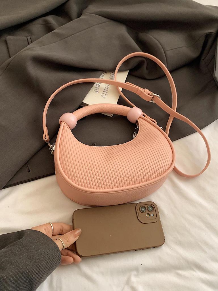Sac à main plissé en forme de croissant pour femme Automne 2025: Sac à Bandoulière Unique et Sac Bandoulière à la Mode
