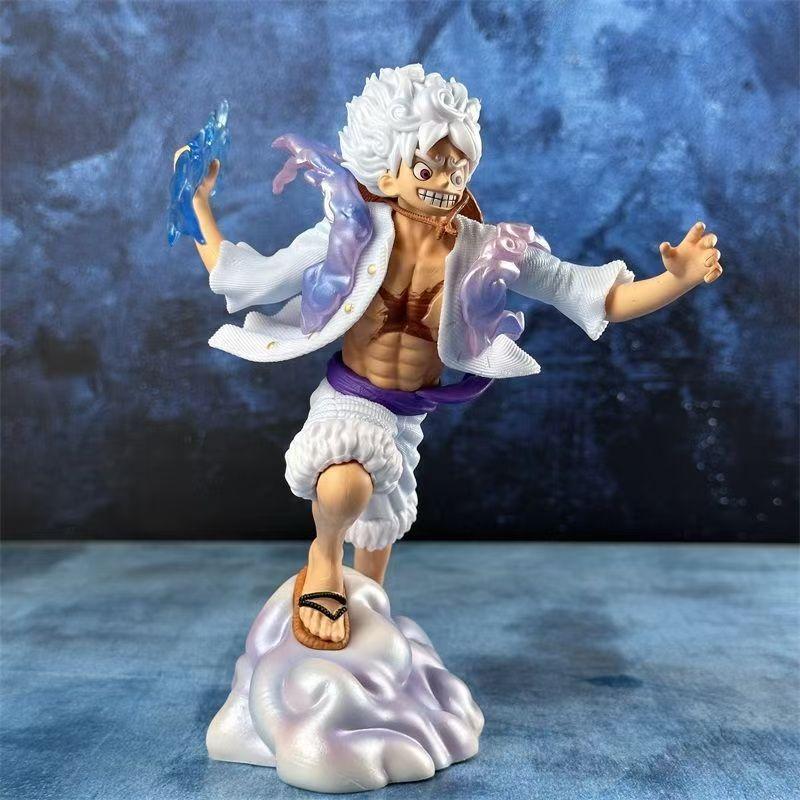 JT studio One Piece Same style 7.87in/20cm Step Cloud Luffy Roronoa Zoro Figura Colorful Collectible mini PVC Mode Toys Gifts