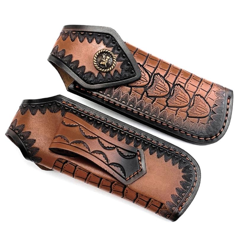 Premium Leder Cutter Scheide Cutter Halter Für Taschen Cutter mit Gürtelclip Design, Schützende Cutter Aufbewahrungslösung