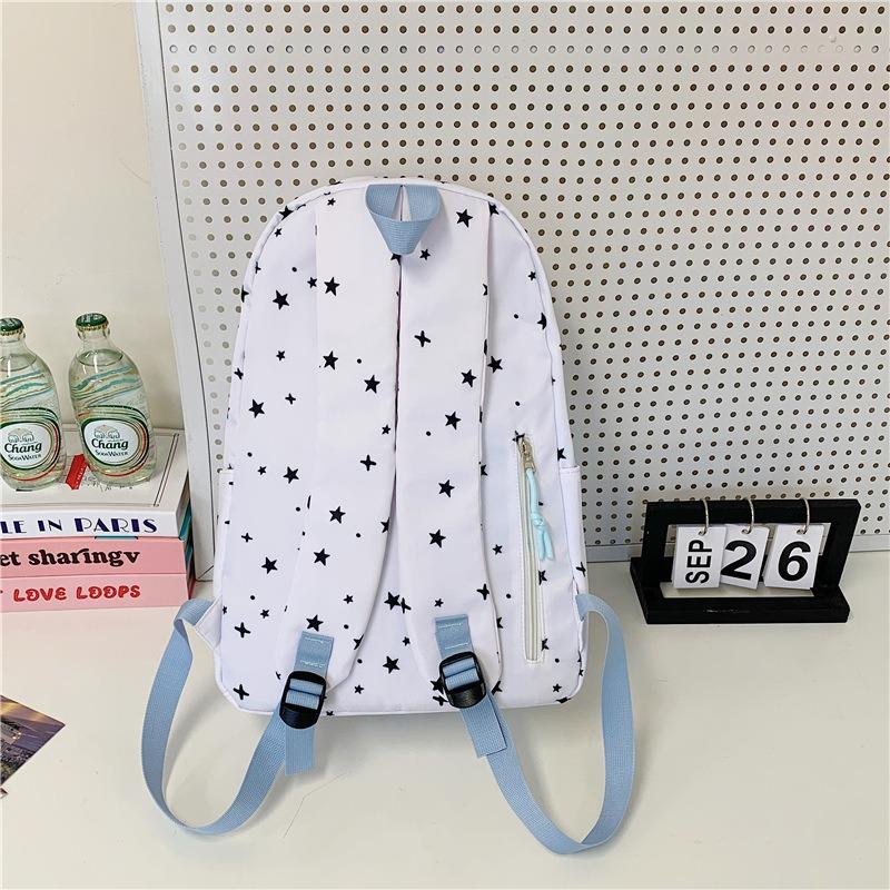 School bag new high value fresh letter backpack junior high school students light travel large capacity backpack
