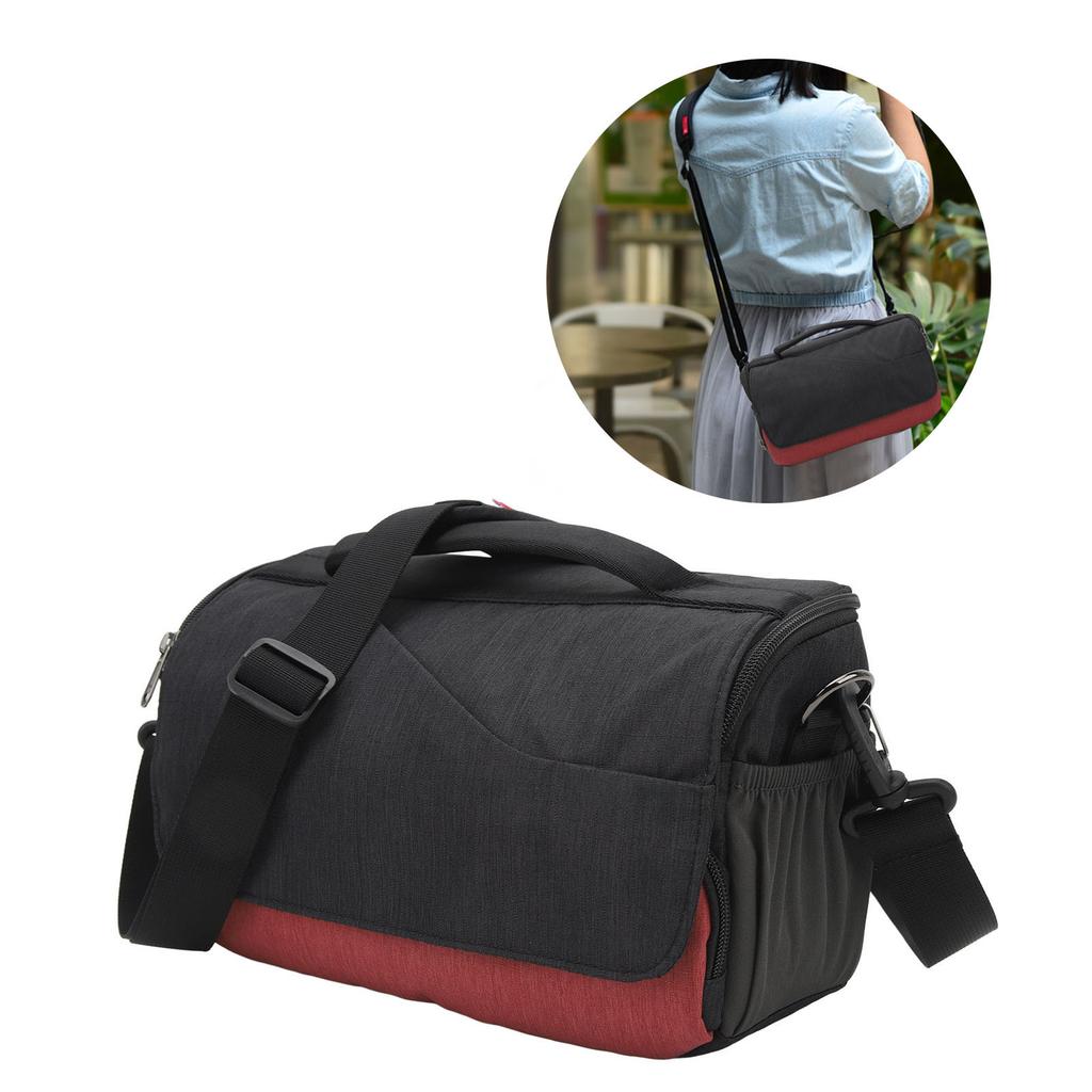 SLR Camera Bag Waterproof Padded Camera Bag Accommodate One Camera and Two Lenses for    7  8 and Other Camera