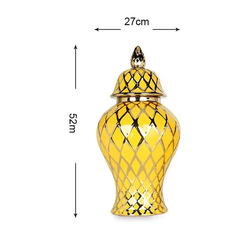 Large Ceramic General Jar Home Decoration Vase Ornaments Porcelain Vase Tabletop Decorations Ceramic Vase Home Decoration