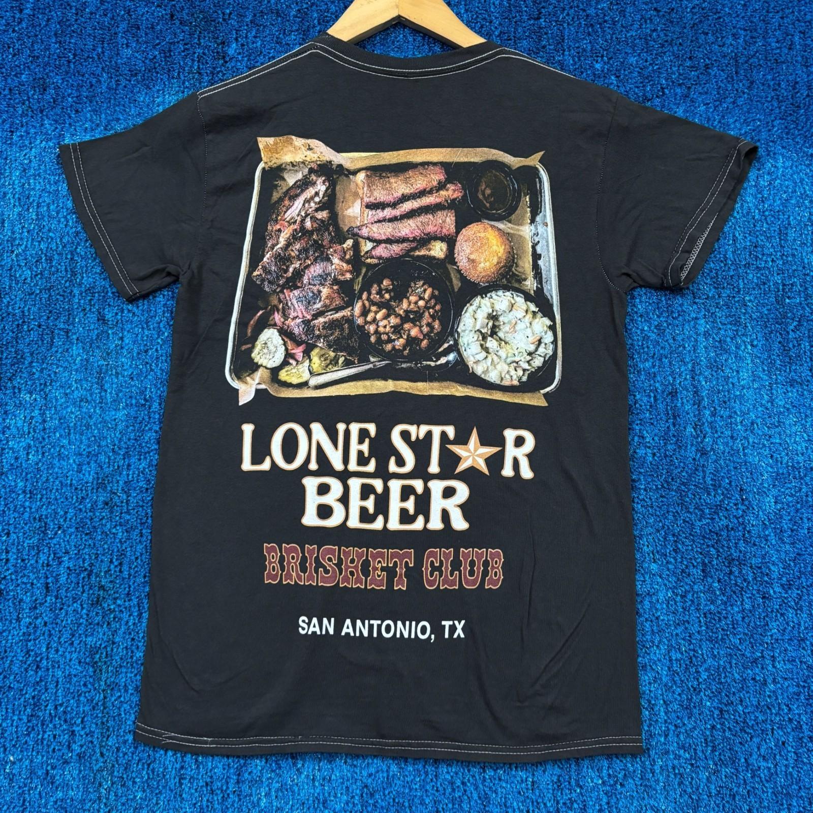 Lone Star Beer San Antonio Brisket Club Texas BBQ Tray Tee S Unisex T-Shirt S