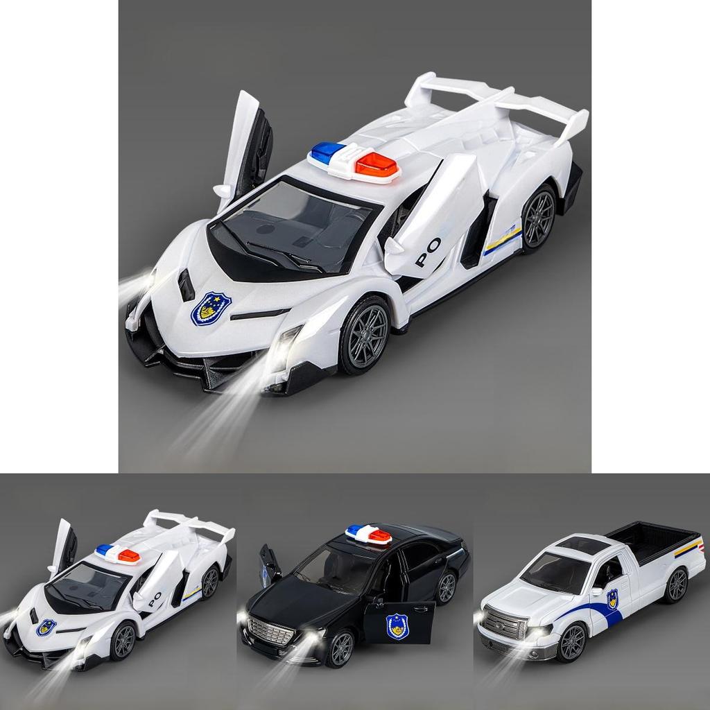 Inertia Police Car Model With Lights And Sound For Kids Playroom