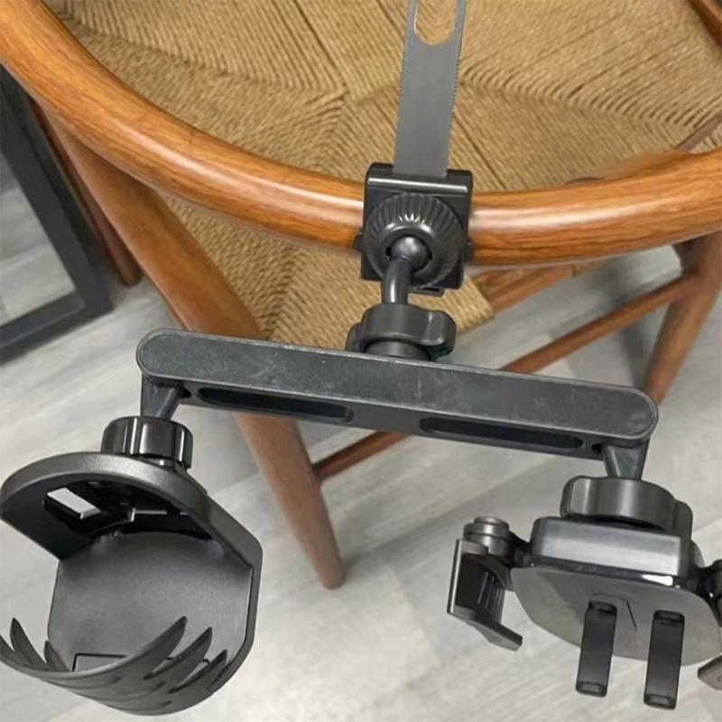 Fast Release Ball Joint Phone Holder 17mm Adapter with 360 Rotation Double Ball Head Stabilizer for Tripods Extension