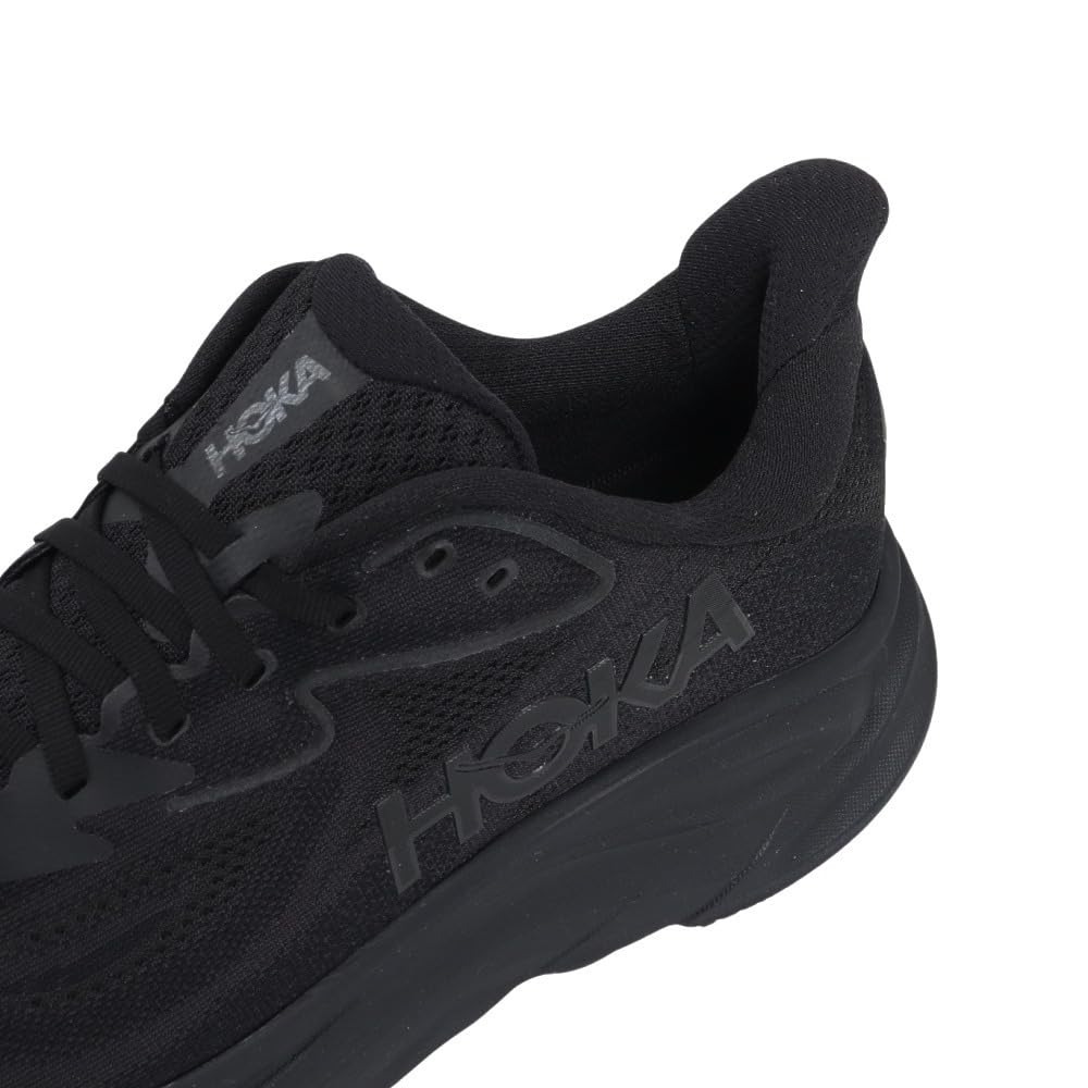HOKA Clifton 10 Running Black Sneakers for Walking and Road and Cushioned Shoes, (1162030-BBLC), Use, Ultra-Lightweight (Black/Size 25.0/Men's)