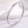 Titanium steel bracelet gold high version temperament zircon bracelet women's light luxury fashion elegance does not fade simple bracelet