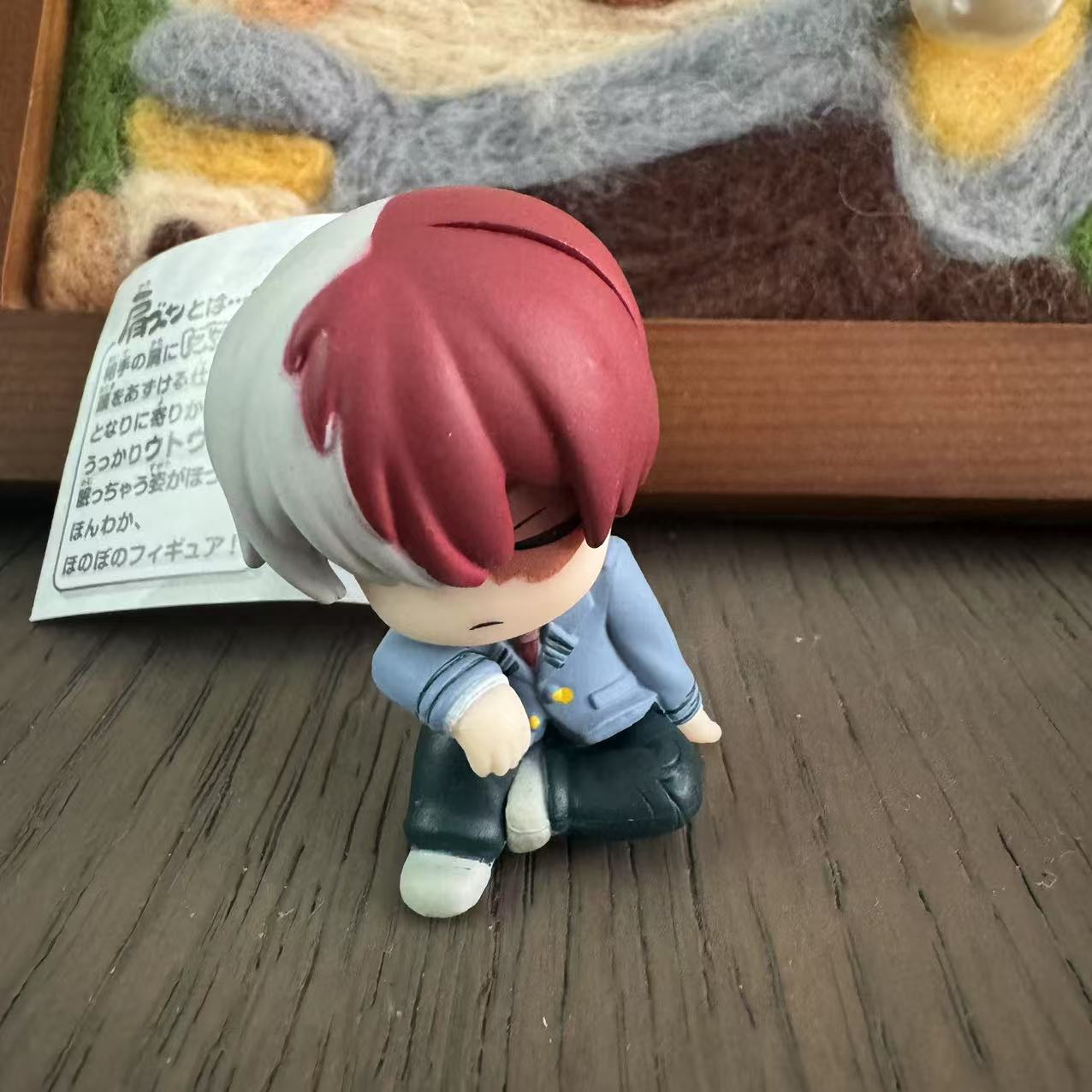 

Genuine Gacha Scale Miniature My Hero Academia Midoriya Katsuki Todoroki Shoulder To Shoulder Sleep Collection Line Action Figure Playthings