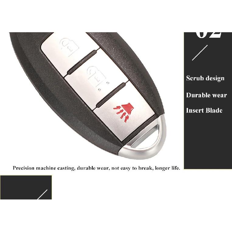 Jingyuqin CWTWBU729 /CWTWBU735 Car Remote Key for Nissan Tiida Teana Altima Maxima Armada Xtrail Pathfinder Rogue Versa Juke