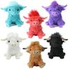 Adorable Highland Cow Plush Toy Realistic Highland Cattle Stuffed Animal In Various Colors