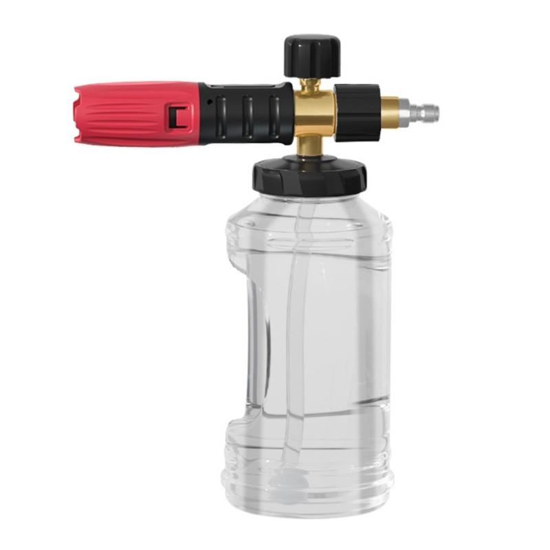 Soap Dispenser Wide Mouth Foam Cannons for Pressure Washer Thick Snow Foam Lances for Car Washing 1/4In Quick Connector
