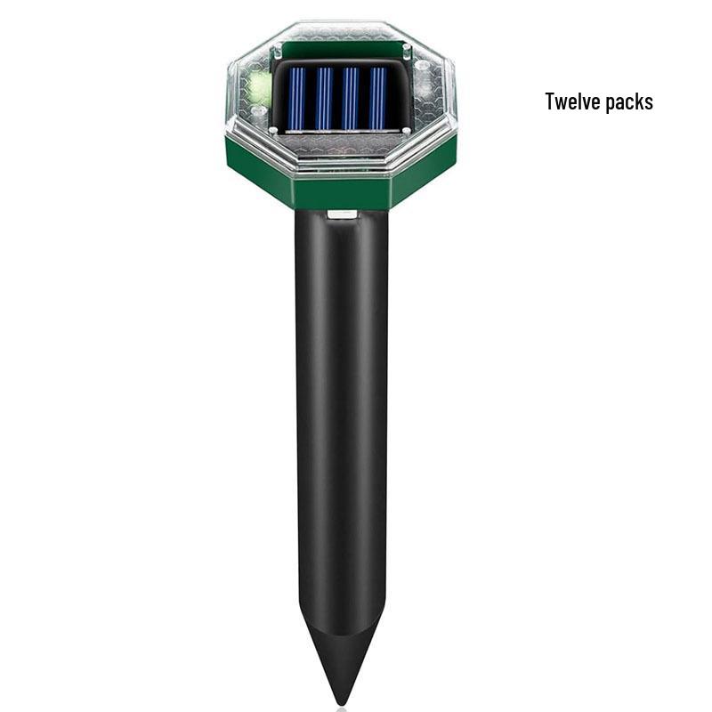 Solar Ultrasonic Animal Repeller: Mouse, Snake, Bird, Dog, Cat Deterrent