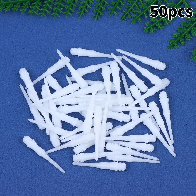 Replaceable Soft Plastic Dart Tips  Stubby Points Set with Durable Shafts for Darts Bar Practice