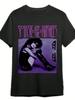 Siouxsie And The Banshees Vintage Graphic TShirt  Mens Short Sleeve Black Cotton Tee With Purple Print Casual Round Neck