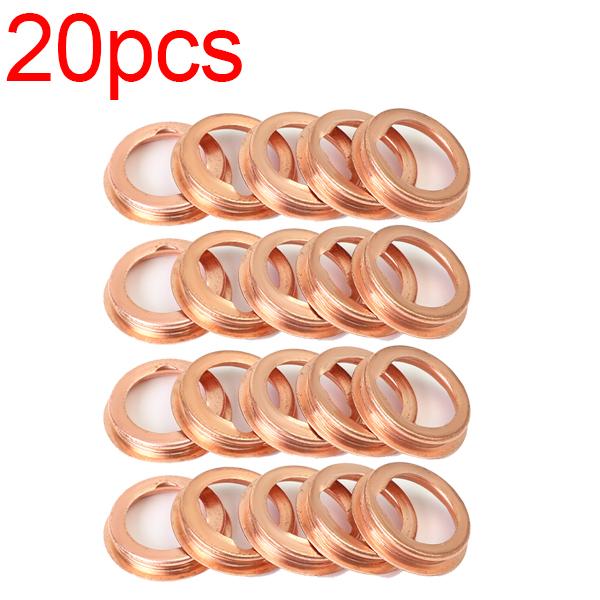 30-10Pcs Oil Drain Plug Crush Washer Gaskets 11026JA00A for Nissan 2010-2011 Metal Crush Gaskets for Nissan 370Z / Cube 2010