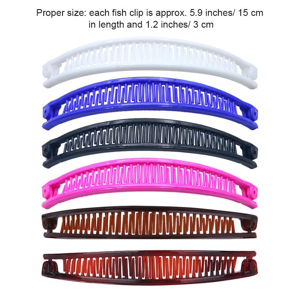 Hair Claws Stylish Plastic Shell Bridal Wedding Hairpin Girls Barrettes Light-weight Banana Clips for Women Lady Adults Teens