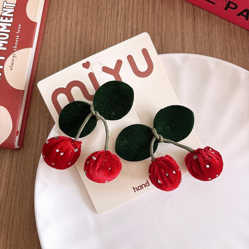 Cute Cherry Princess Hairpins Women Girl Children Gift Hair Clip Barrettes Accessories Hairclip Headwear Headdress Ornament