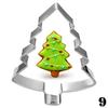 11Pcs/set Christmas Series Cookie Cake Fondant Mold DIY Pastry Sugarcraft Bakeware