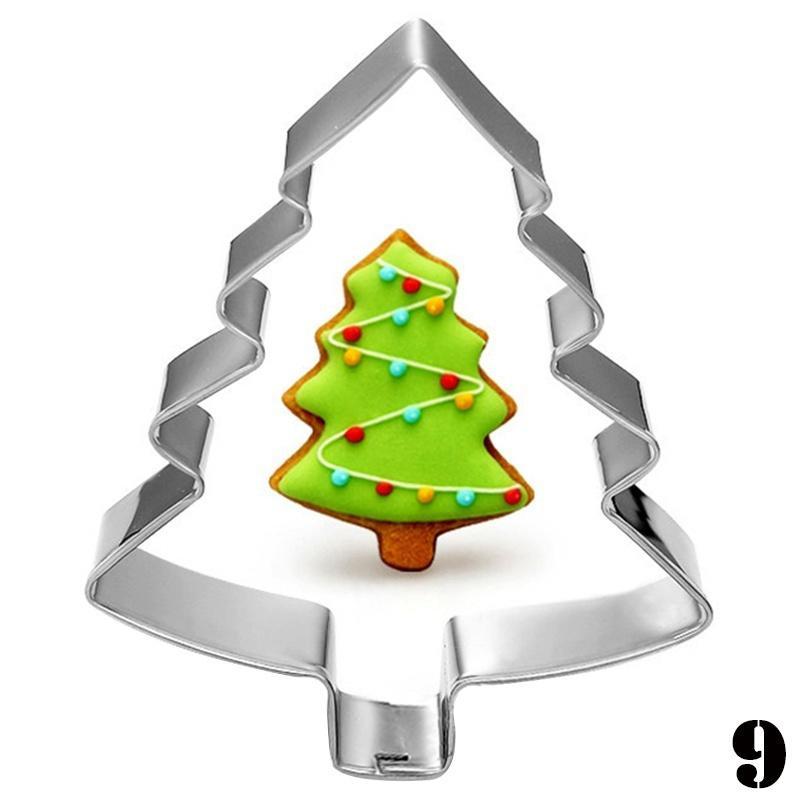 11Pcs/set Christmas Series Cookie Cake Fondant Mold DIY Pastry Sugarcraft Bakeware