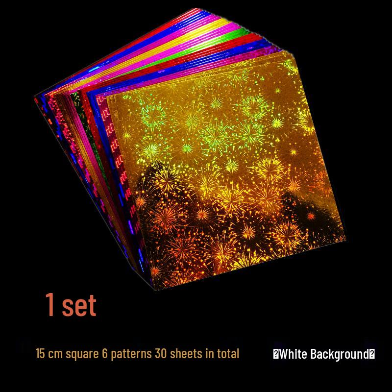 Детская бумага оригами с блестками ручной работы для DIY проектов