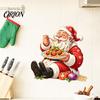Seasonal Home Decoration Santa Claus Wall Sticker, Waterproof PVC Decal, Removable Decorative Christmas Decals Festive Art for Glass Windows And Doors