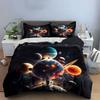 Space Universe Art Three-Piece Soft Comfortable Duvet Cover Bedding Set Included 1*Duvet Cover & 2*Pillowcases, Gift