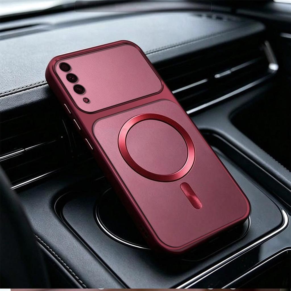 Casing for Samsung Galaxy A50/A50S/A30S Magnetic Metallic Big Window Case