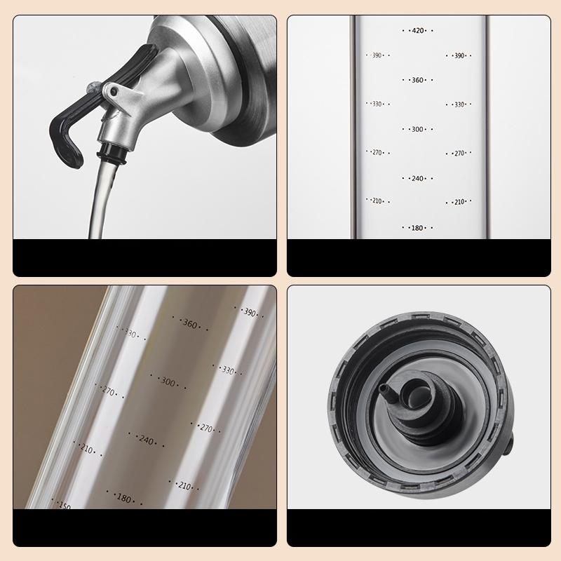 GIANXI Kitchen Seasoning Bottle High Borosilicate Glass Oil Pot  Refillable Soy Sauce Vinegar Oil Bottle Kitchen Accessories