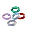 Ice-Type White Brazilian Agate Jade Ring Band