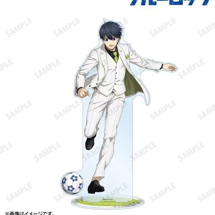 Périphériques Anime Blue Lock Figurine Rin Itoshi Support Acrylique Figurine Sae Itoshi Plaque de Support Yoichi Isagi Jouets de Collection