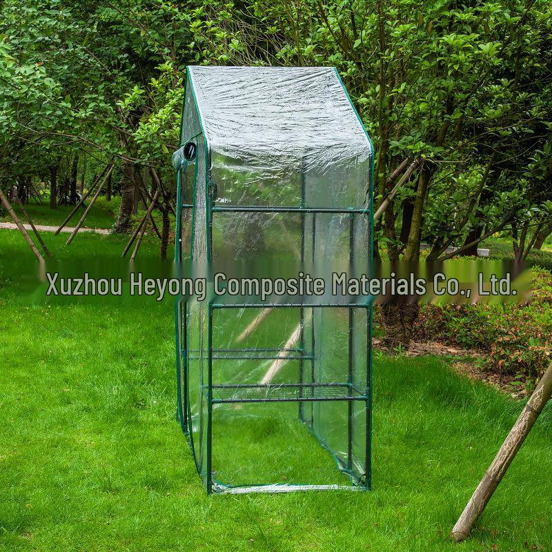 Complete Greenhouse Cover Set: Green Mesh & Transparent PVC Covers for Garden Accessories