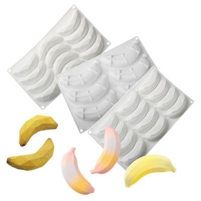 Banana Shape Baking Cake Molds Food-Grade Silicone Reusable Mousse Cake Mold Heat-Resistant Non-Stick Cookie Mold