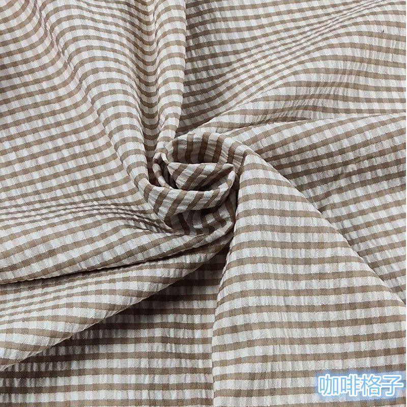 Sommer Plaid Dünne Kleidung Stoff Atmungsaktiv Komfortable Shirts Kleid Material Patchwork DIY Handgemachte Bekleidung Nähen Stoffe Ins