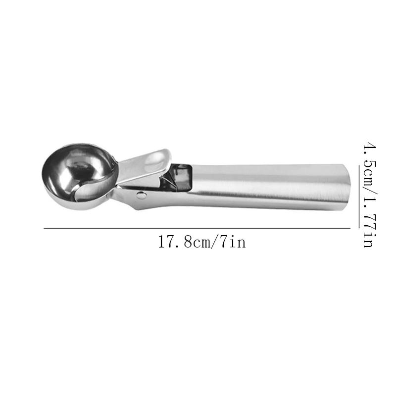 

Stainless Steel Ice Cream Spoon Scoops Stacked Digger Fruit Non-Stick Spoon Kitchen Tools for Home Cake Gold Kitchen Utensils