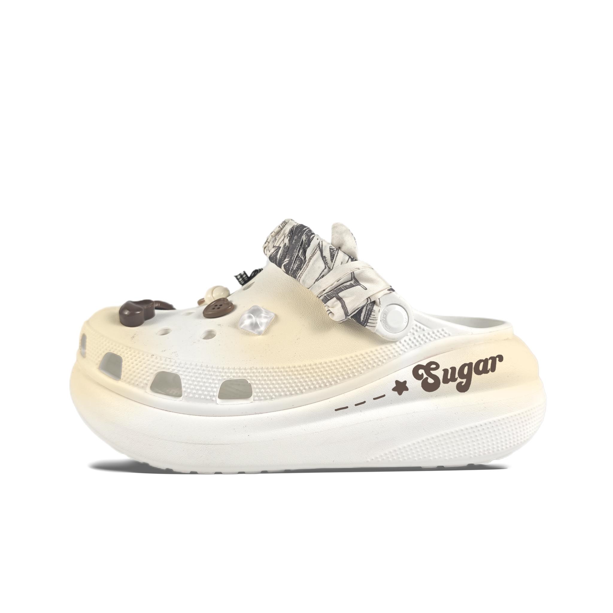 

Crocs Crush Clog EVA Casual Fashion Versatile Exquisite Simple Trend Hole Shoes Unisex White 43-44 белый