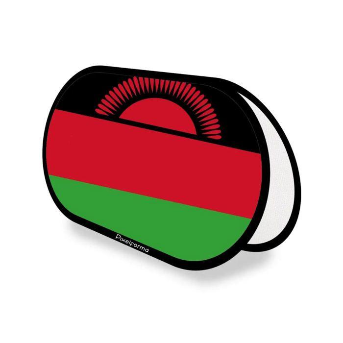 Drapeau - Malawi - Ovale - 70 x 120 cm - Polyester - Impression recto/verso