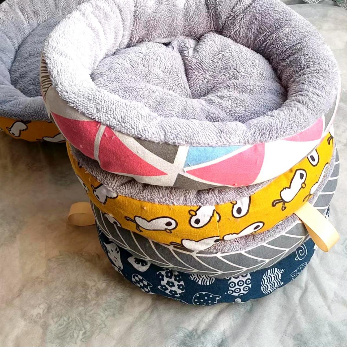 

Зоотовары: Круглая хлопковая кровать для кошек и собак Diameter 34cm