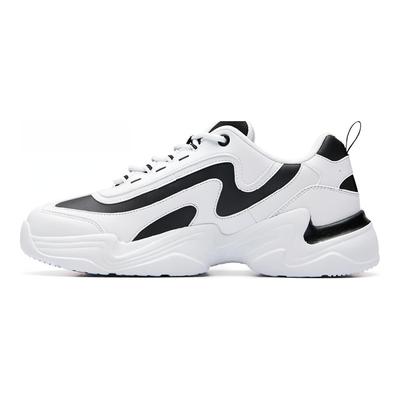 Classic Cushioning Slip Resistant Low Top Chunky Sneakers Men's White Black 91938862-1