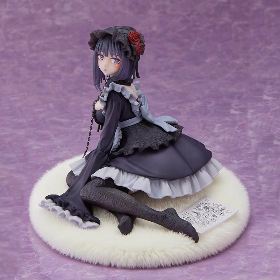 In Stock Anime Style Figure Black Maid Outfit Dress Up Collectible Model Pvc Action Figurine Desktop Decoration Toy Gift For Fan