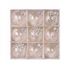 9pcs Transparent Painted Christmas Balls Ornament PET Christmas Tree Pendant  Home Xmas Decor