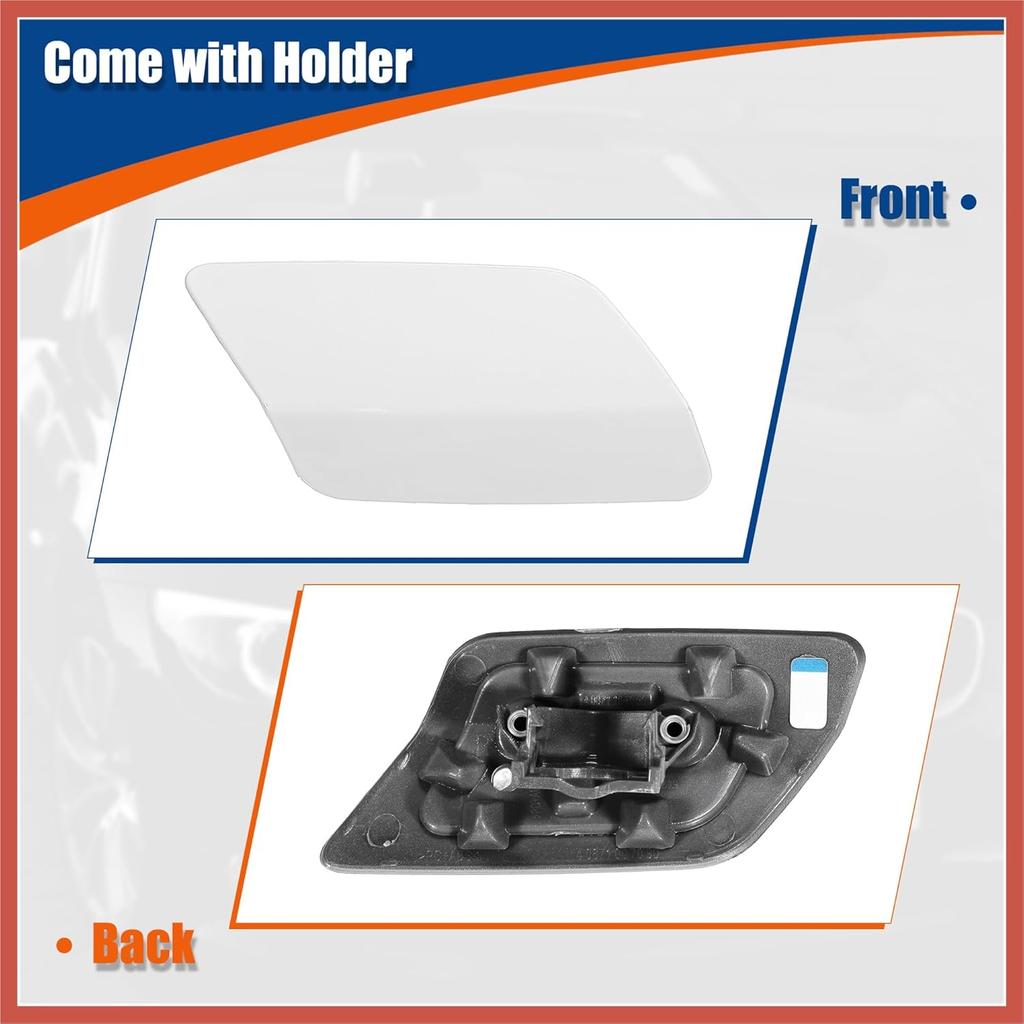 ACROPIX Right Passenger Side Front Bumper Headlight Washer Nozzle Cover Cap No.61677253394 for BMW E92 E93 328i 335I 335IS Coupe Convertible