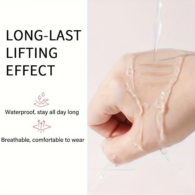 8pcs Invisible Double Eyelid Lift Strips, Hypoallergenic Self-Adhesive Tapes for Instant Eye Lifting, Fork Rods Included, Makeup Accessory